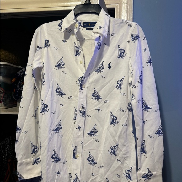 Ralph Lauren Other - Ralph Lauren White and Blue Nautical Shirt